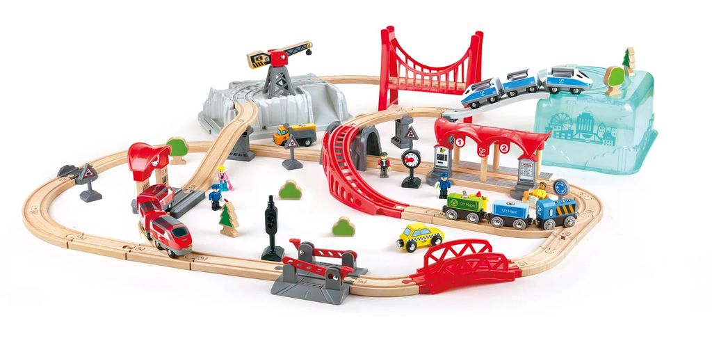 Hape City Train Bucket Set, Dráha pro vozidla, 3 rok/roky, Obrázek produktu 
