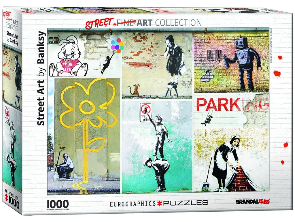 Eurographics Puzzle Banksy Kunst, Street Art, 1000 Teile, Immagine del prodotto 