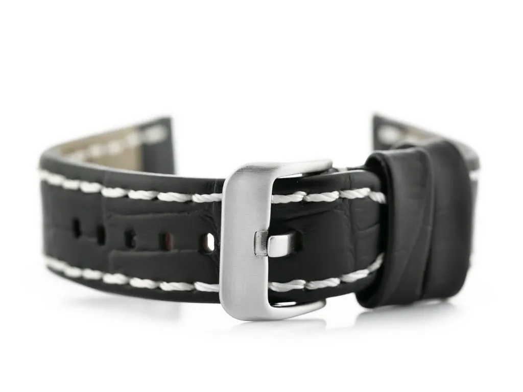 Cinturino 22mm Nero/Bianco W49 per Smartwatch e Orologi Classici