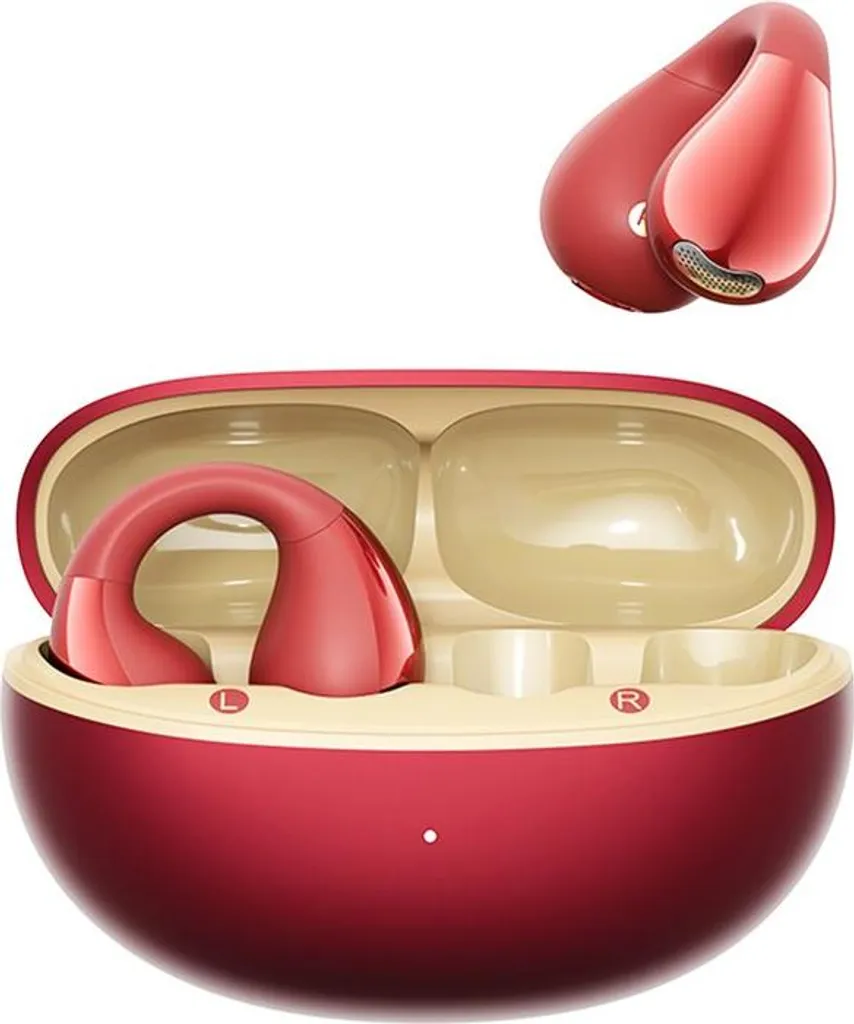 QCY Crossky Clip C30S kabellose Ohrclip Kopfhörer rot