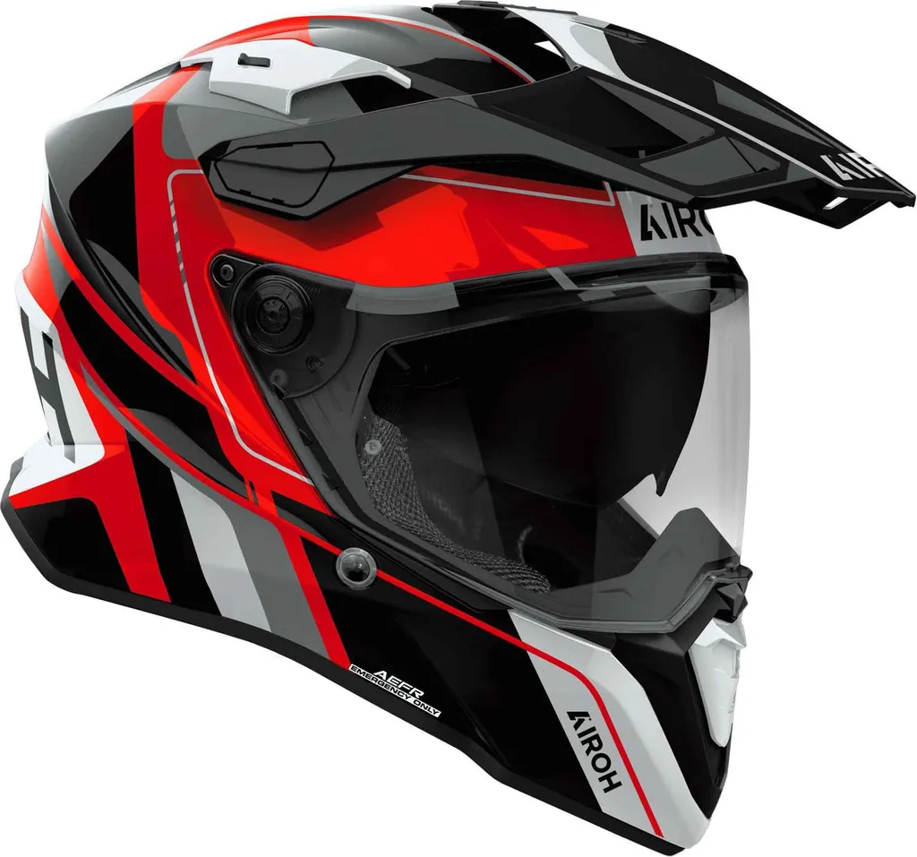 Casque intégral Airoh Commander 2 Skip Noir M - Protection Moto Trail