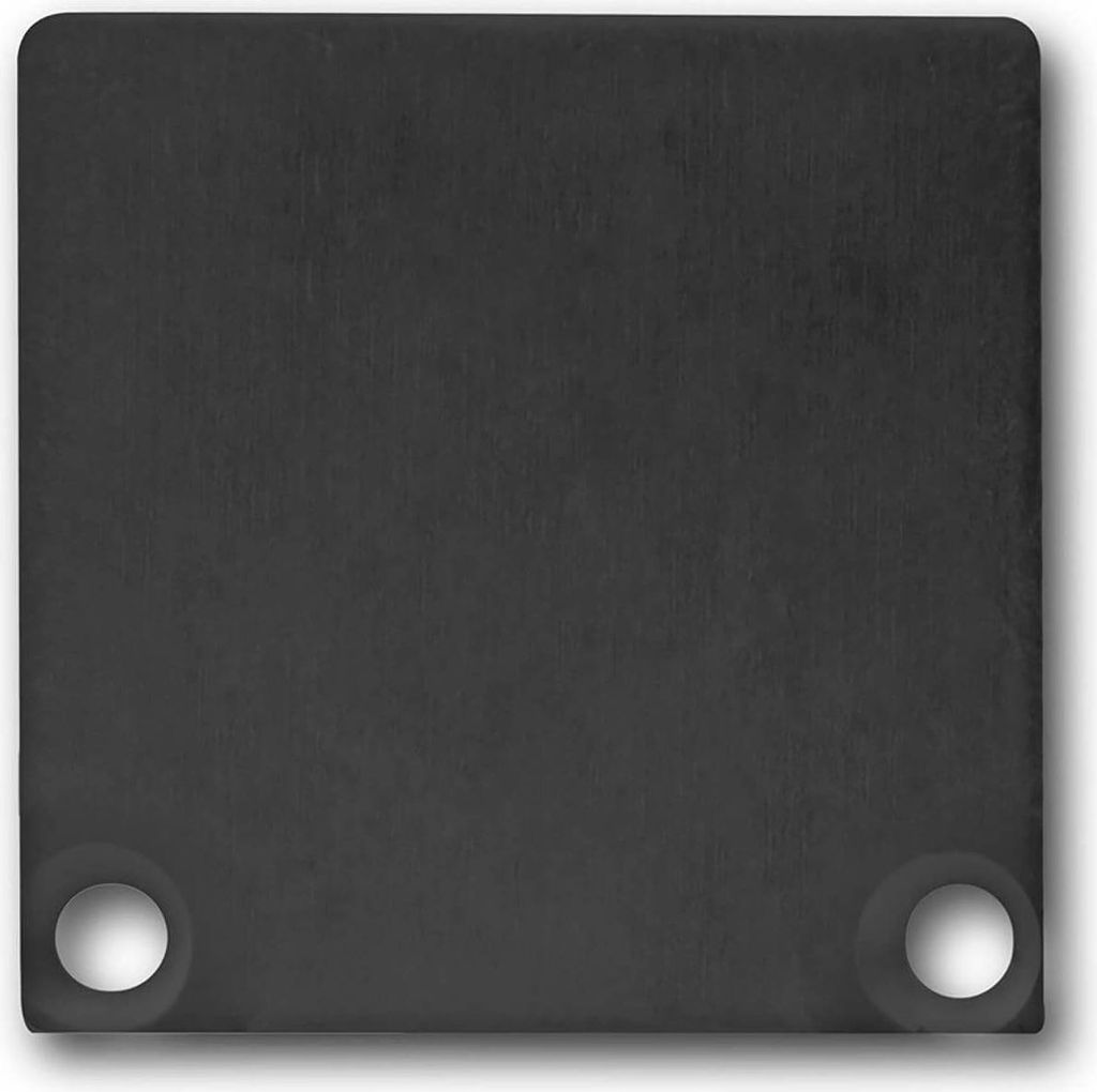 ISOLED Endkappe EC47 Alu schwarz RAL 9005 für SURF/DIVE24 mit COVER10, 2 STK, inkl. Schrauben