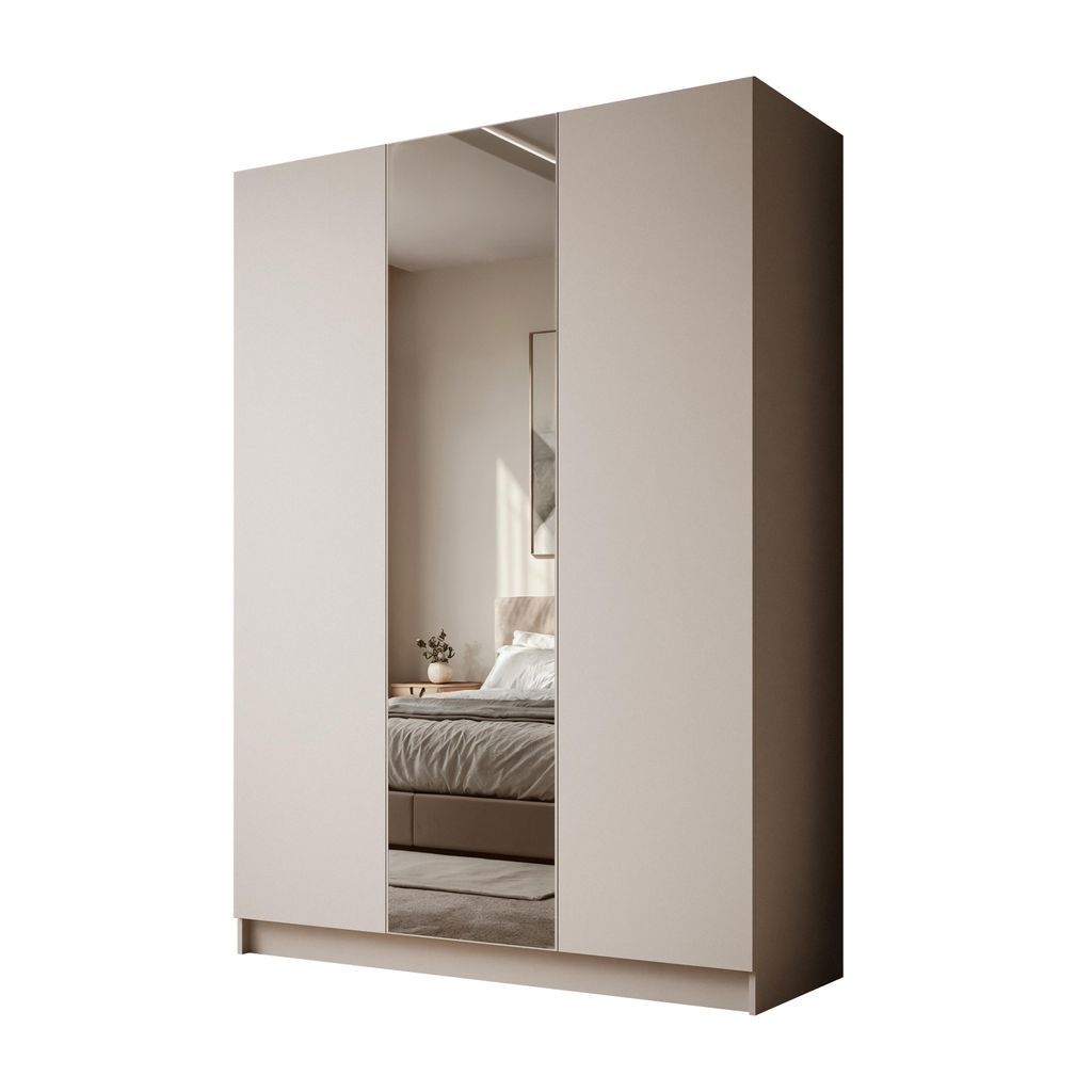 Kippschrank AUREL KASCHMIR 3D, push-to-open, Spiegel
