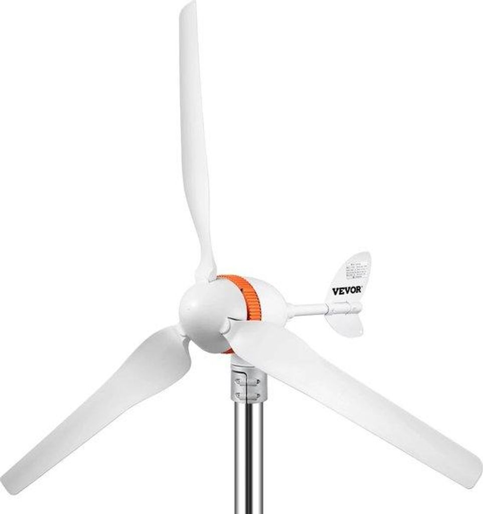 Weißes 12V Windrad 400W 3 Nylonblätter