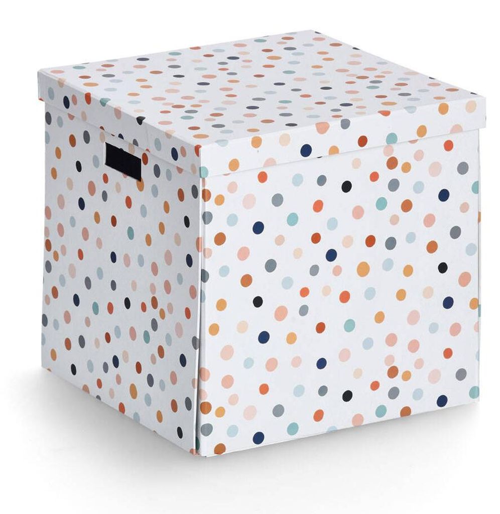 Zeller 14476 Zeller Dots Aufbewahrungsbox weiß, mit Punkten Productafbeelding 