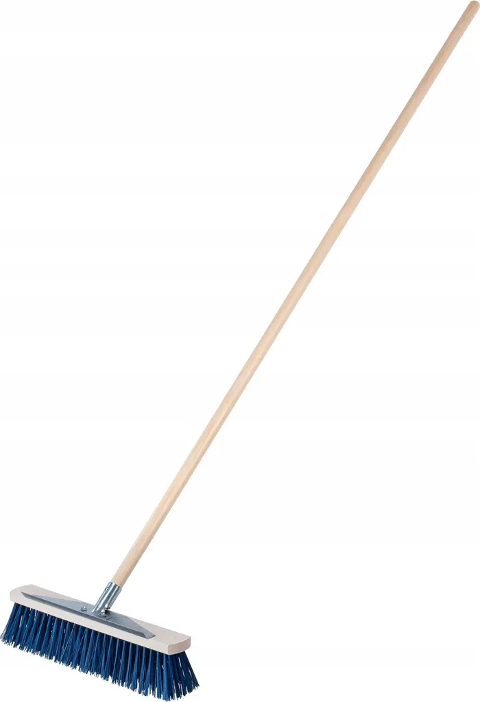 Scopa da Giardino Professionale 40cm con Manico e Raschietto
