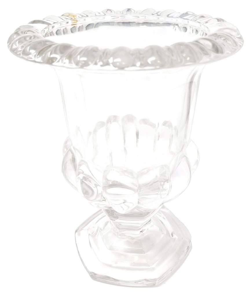 Eleganter massiver Glaspokal Vase Kerzenhalter Bonbonniere Produktbild 