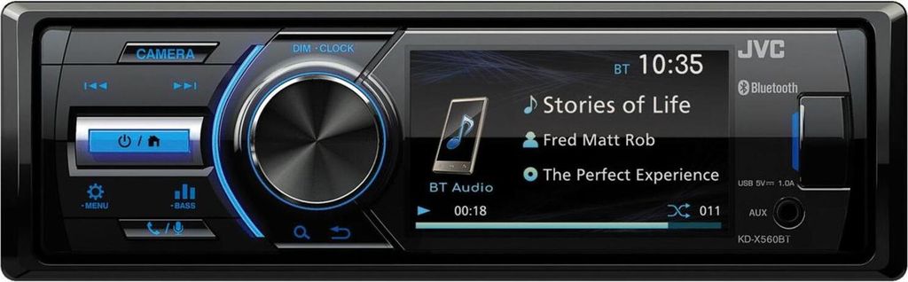 JVC KD-X560BT | TFT-Display | MP3 | USB | Android Autoradio Produktbild 