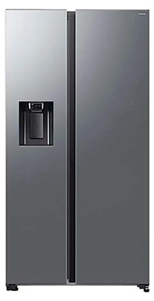 Samsung Side-by-Side-Kühlschrank, 640 l, Edelstahl, WLAN, No-Frost-Technologie, mit Wasser- und Eisspender