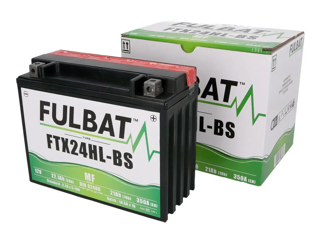 Batteria Fulbat FTX24HL-BS MF | Potenza 12V 22.1Ah per Moto e Quad