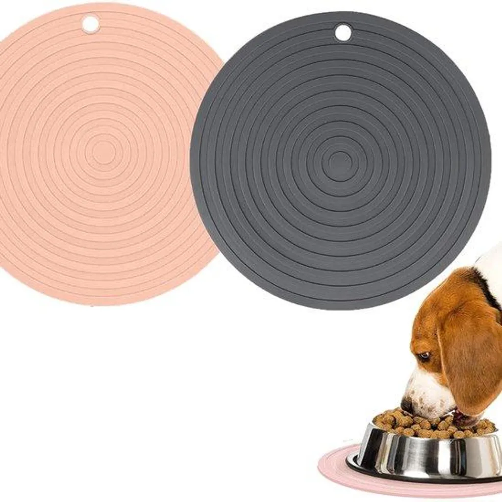 Tapis en silicone pour chiens et chats imperméable et antidérapant S/M