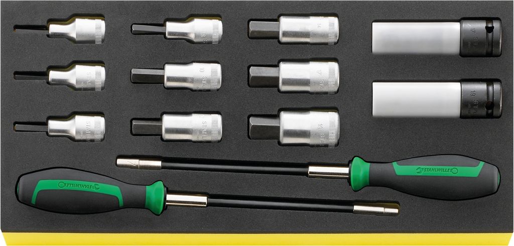STAHLWILLE Satz INHEX-, Radmutter-, Sechskantschlüssel TCS 54/2309K/12506 13 St.