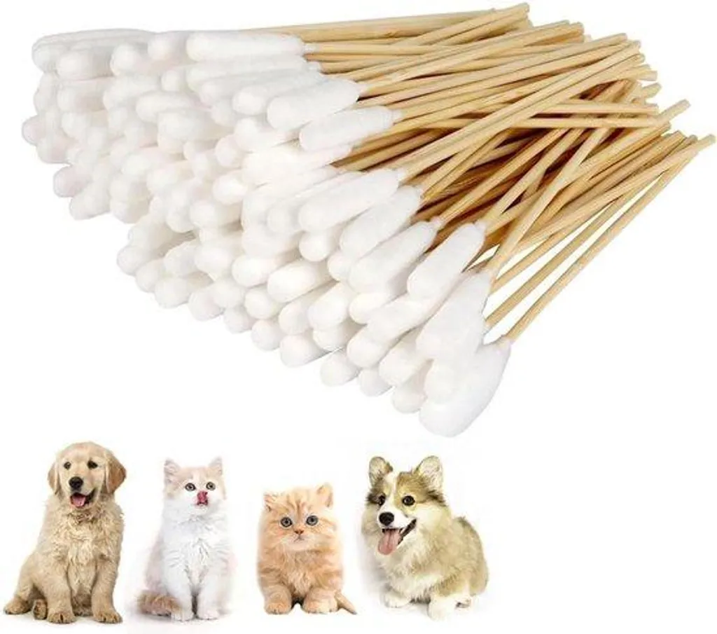 Fini les oreilles sales ! 100 lingettes coton pour chiens et chats - Soin