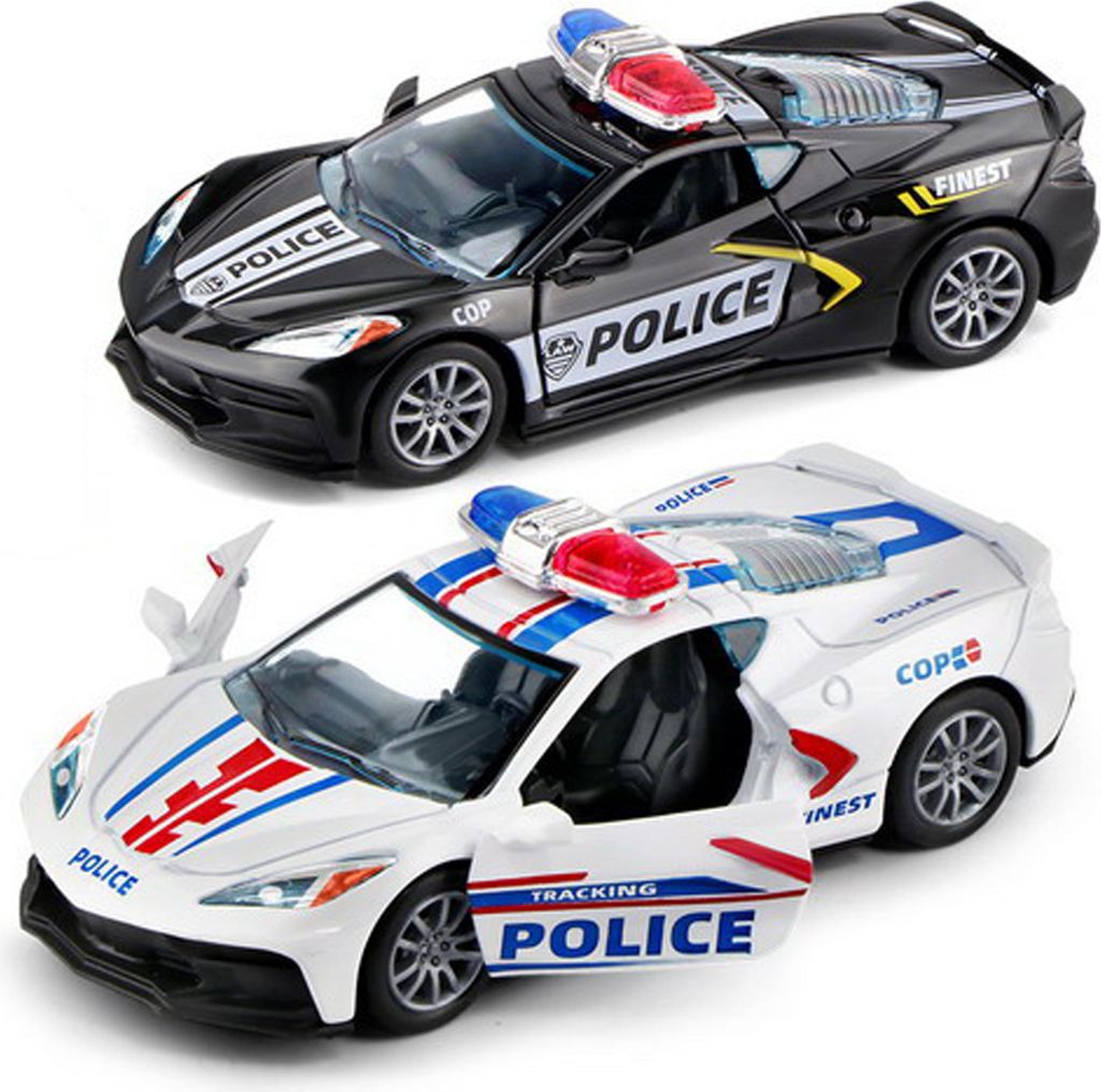 Auto policejní kovové 12 cm Obrázek produktu 