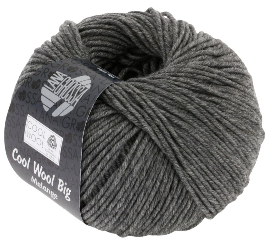 Lana Grossa - Cool Wool Big 0617 dunkelgrau meliert Produktbild 