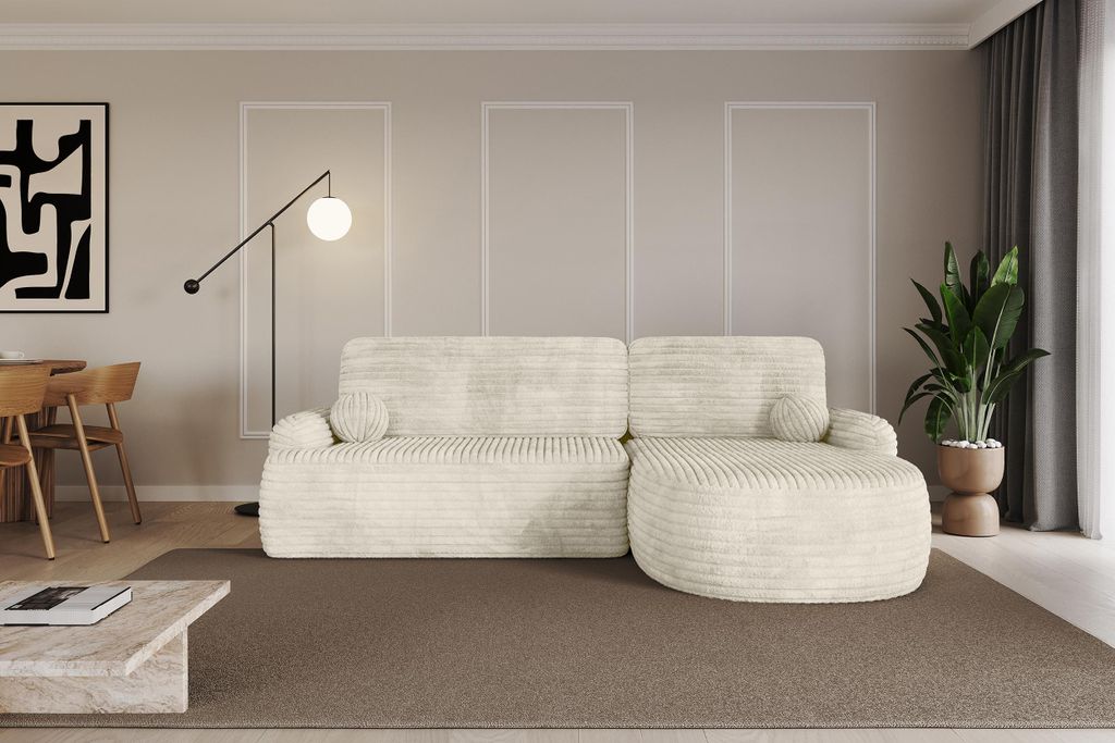 ALTDECOR Ecksofa mit Schlaffunktion und Bettkasten Corner Sofa Bett Eckcouch Couch L-Form Schlafcouch Ausziehbar Wohnlandschaft Schlafsofa Cauchsof...