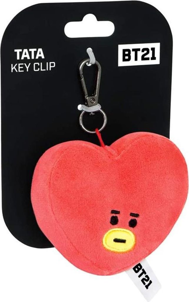 Aurora World 61335 BT21 TATA Schlüsselclip, blau und rot
