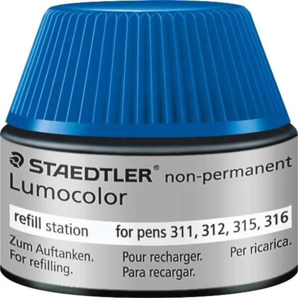 Staedtler 487 15-3 Refill Station per Marker Blu Non-Permanenti