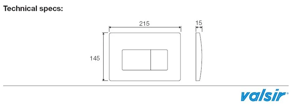 Hebel-Steuerung Für Betätigungsplatte Valsir Medusa - Originalersatzteil