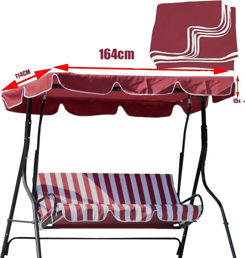 Copri Sedia Amaca Design Rosso | Protezione Impermeabile 3-4 Posti