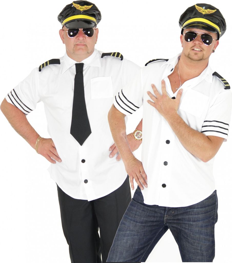 Piloten Kostüm für Herren, Größe:L
