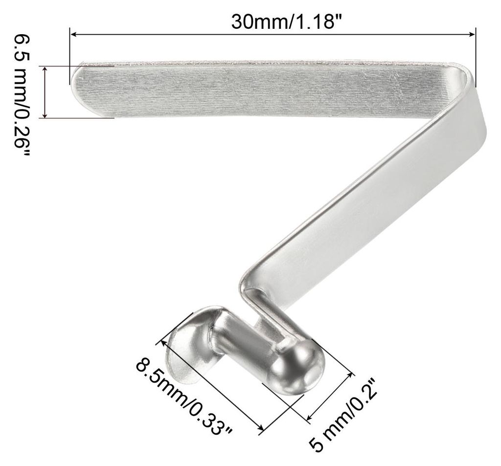 8.5x5mm 8Pack Kayak Paddel Druckkn?pfe Poltaster Feder Klammern Stahl Hohlknopf Verriegelung Rohr Einzelstift fš¹r Camping Vorzelt Zeltstangen