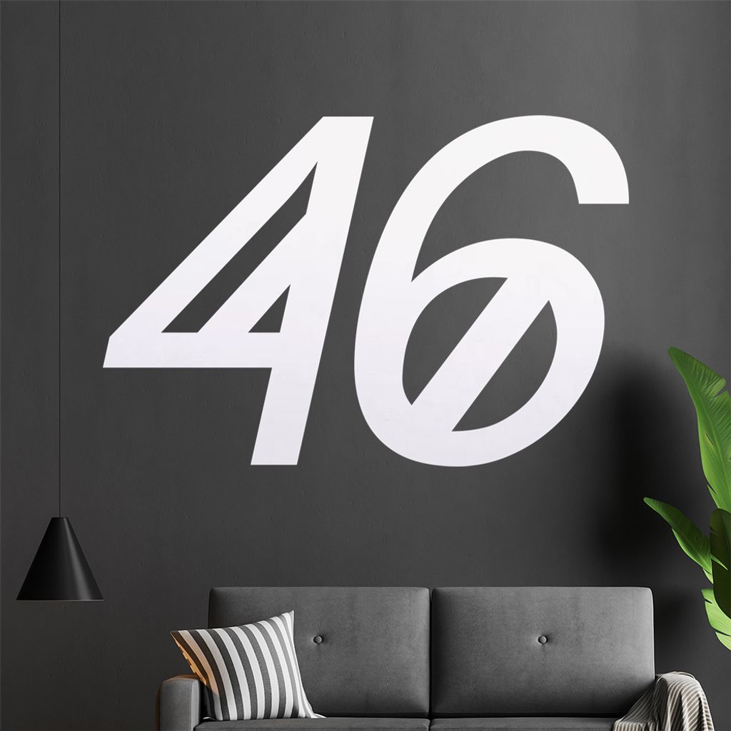 46 Wandtattoo in 6 Größen - Wandaufkleber Wall Sticker - Dekoration, Küche, Wohnzimmer, Schlafzimmer, Badezimmer