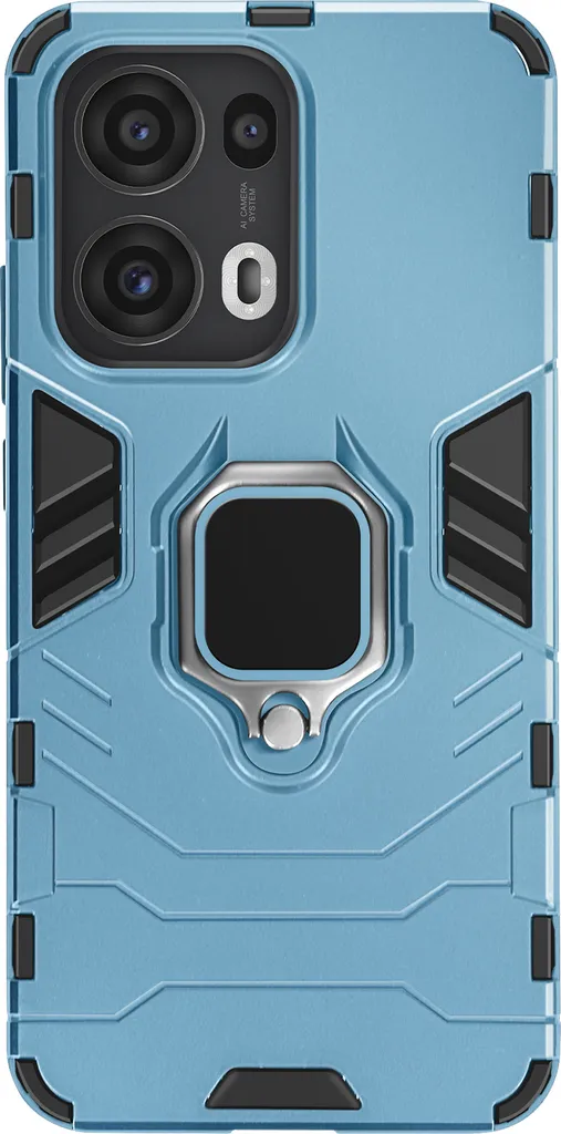 Avizar Cover Design Blu Oppo Reno 13 Pro - Protezione con Ring Support