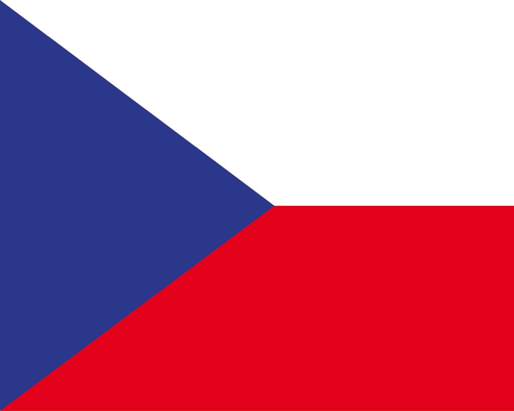 Tschechische Republik Kunstdruck Bild - Flagge (40 x 50 cm)