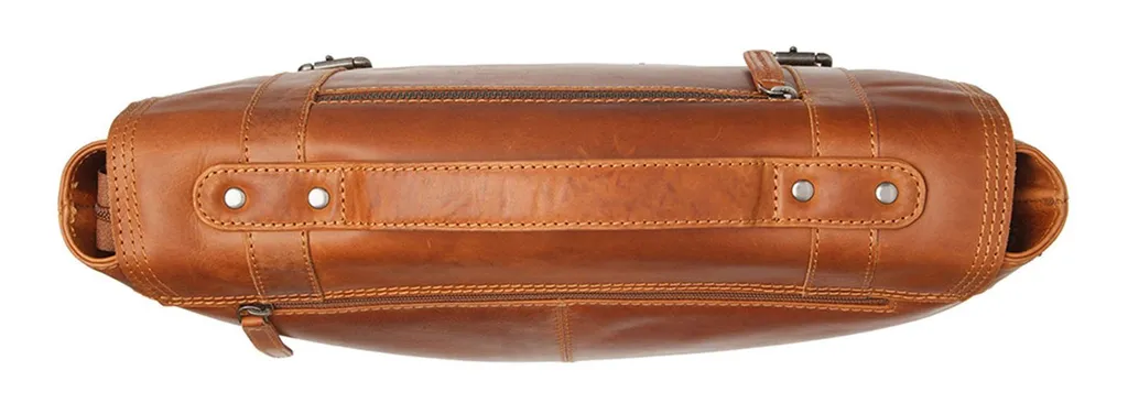 Serviette en cuir marron clair Veneto pour ordinateur portable professionnel - 3