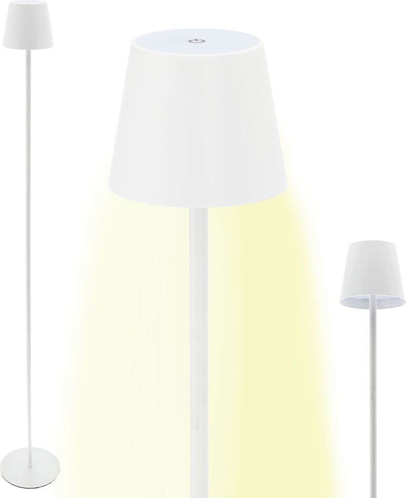 LED Stehleuchte weiß 27 LEDs 10x120cm USB zu USB-C Produktbild 