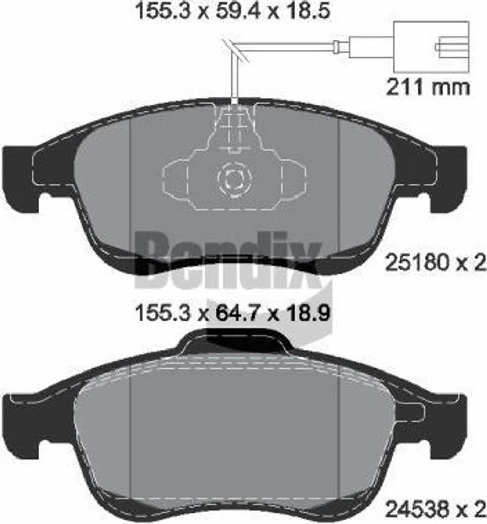 Stop aux Bruits de Freinage : Plaquettes Bendix BPD1154 pour Giulietta OE