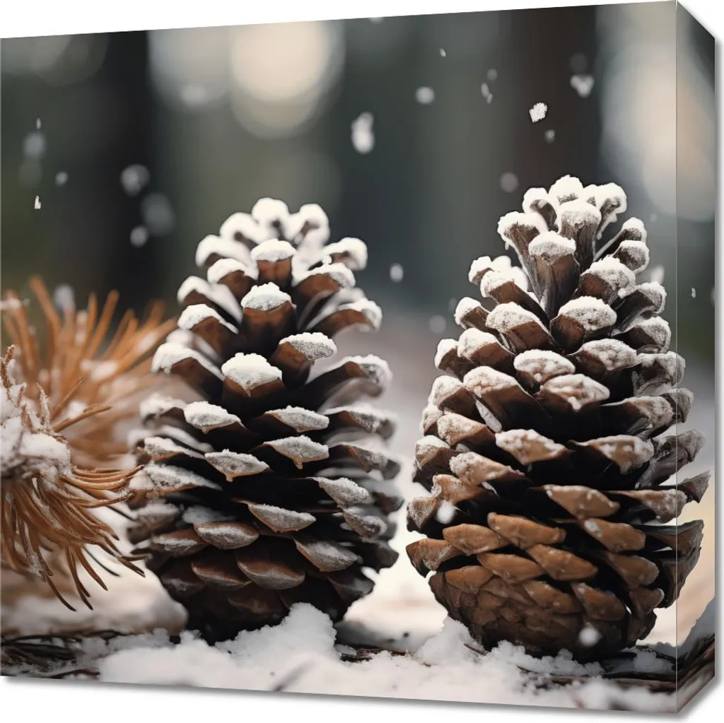 Quadro Moderno 50x50 Simmetria Invernale - Offerta Arredo Casa