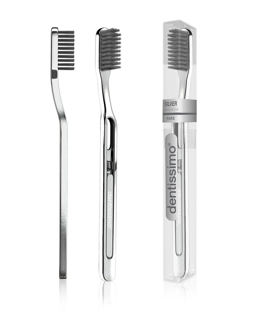 Dentissimo Silber Harte Zahnbrste in limitierter Auflage Produktbild 