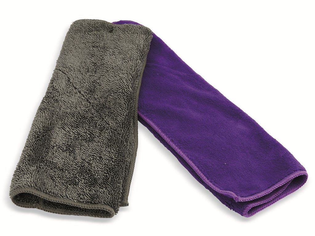 DUNLOP Mikrofasertuch, 2 Stück, 360x360 mm Produktbild 
