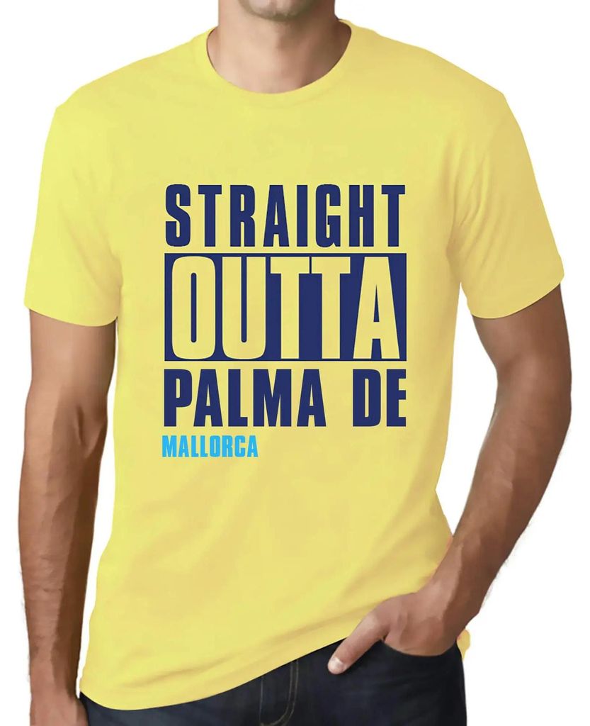 Herren Grafik T-Shirt Direkt aus Palma de Mallorca – Straight Outta Palma De Mallorca – Öko-Verantwortlich Vintage Jahrgang Kurzarm Lustige Druck