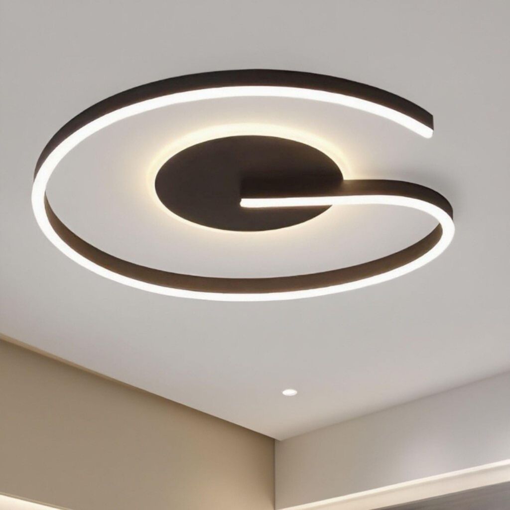 Deckenleuchten, LED moderne Deckenlampe, 3000K-6000K dimmbar Wohnzimmerlampe, dekorative Deckenbeleuchtung, App-Steuerung, Timer und Memory Funktion
