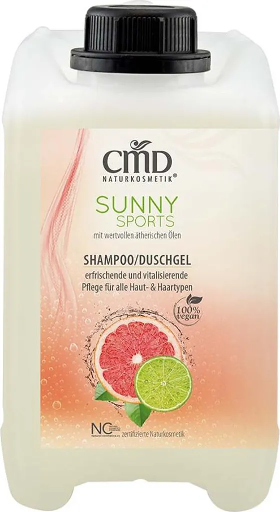 Gel douche et shampooing 2,5L Sunny Sports pour collectivités sport