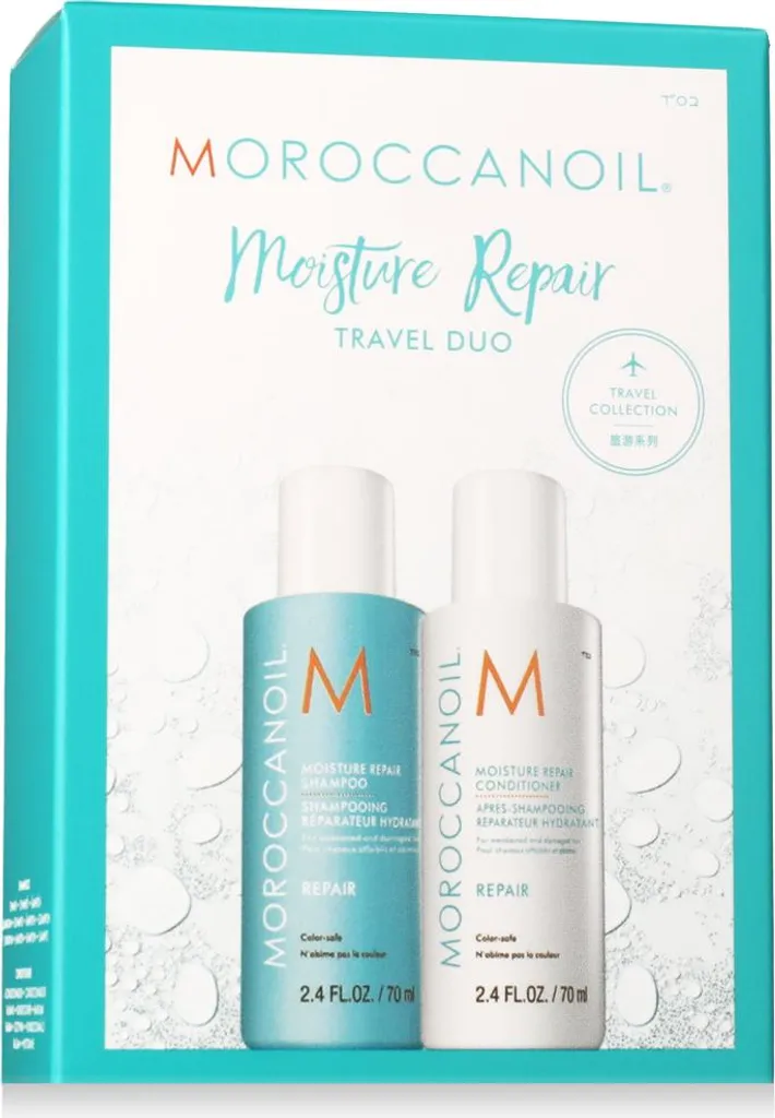 Moroccanoil Repair Moisture Travel Duo - Kit Shampoing et Après-Shampoing
