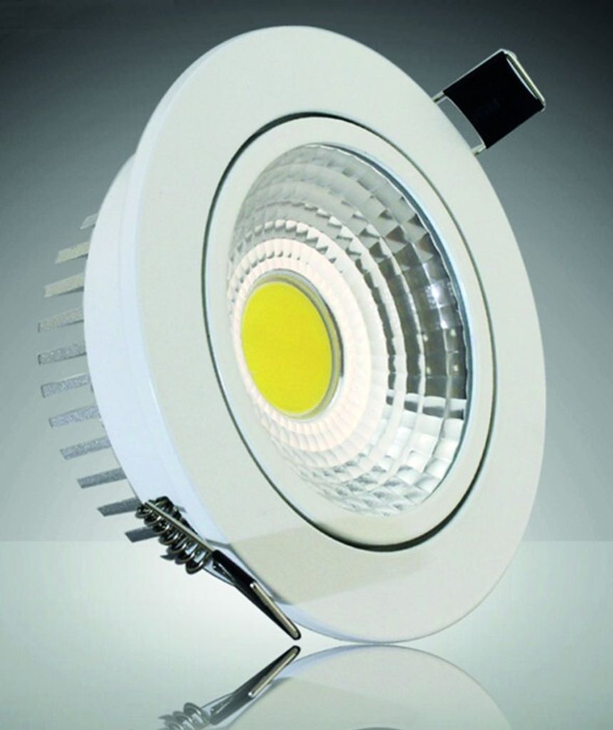 ChiliTec 20896 LED-Einbauleuchte "COB-7", 7W, 550lm 3000K, Produktbild 
