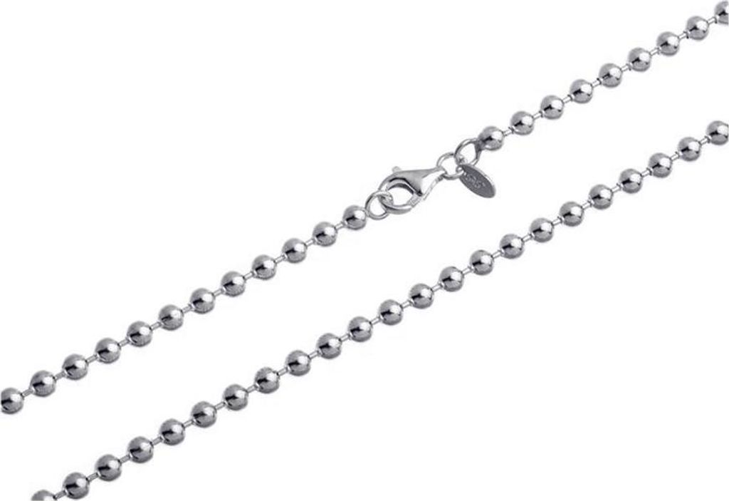 SILBERKETTEN STORE Kugelkette 4mm - echt 925 Silber, Länge Produktbild 