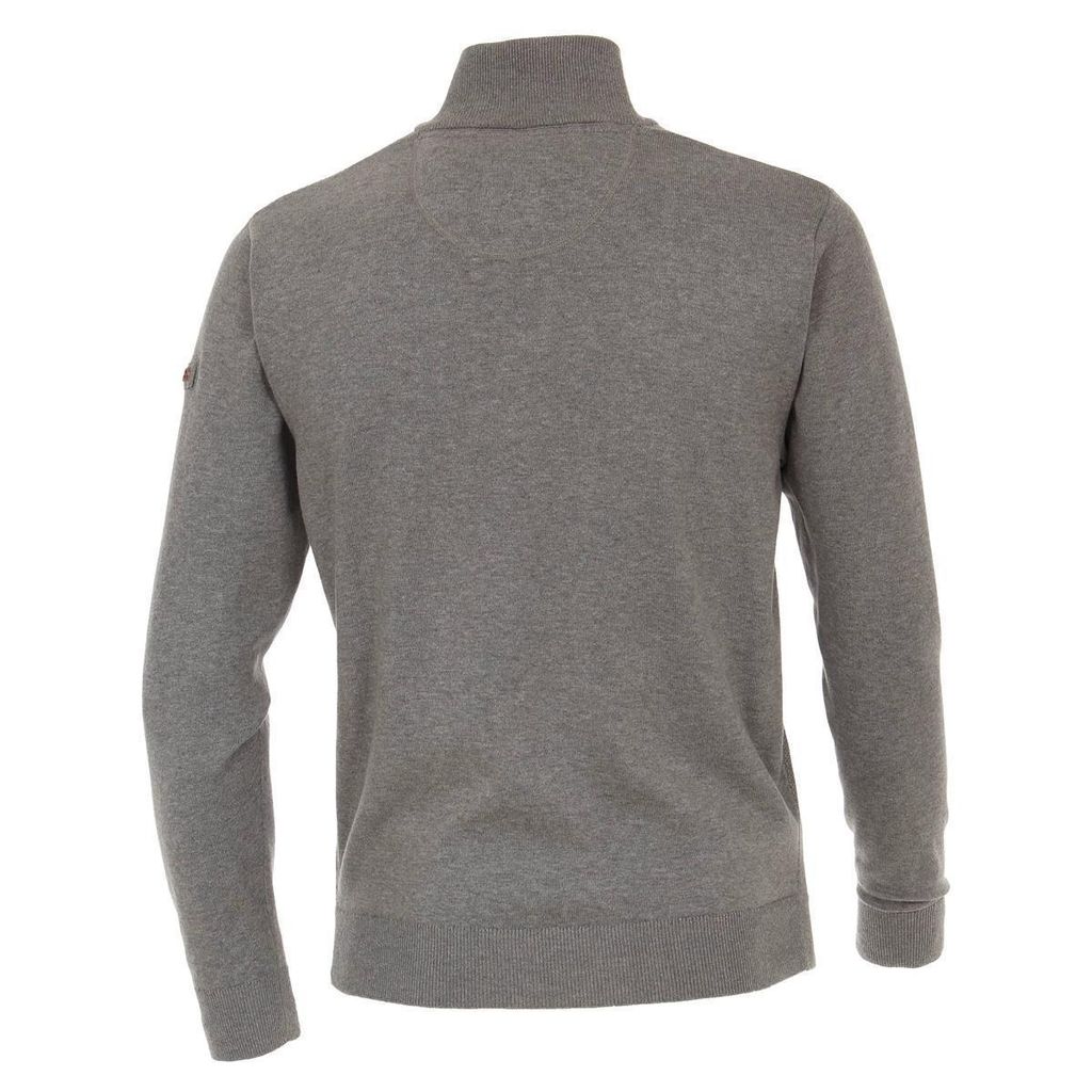 Redmond heren sweatshirt katoenmengsel, O-hals, blauw (middeldik