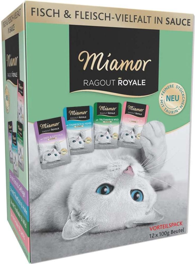 Miamor - Ragout Royale Pouch Multipack 48x100g | Fisch & Fleisch-Vielfalt in Sauce