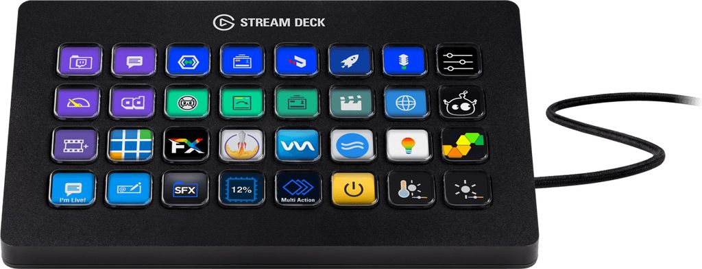 Elgato Stream Deck XL, Čierna, 32 tlačidlá, 182 mm, 112 mm, Obrázok produktu 