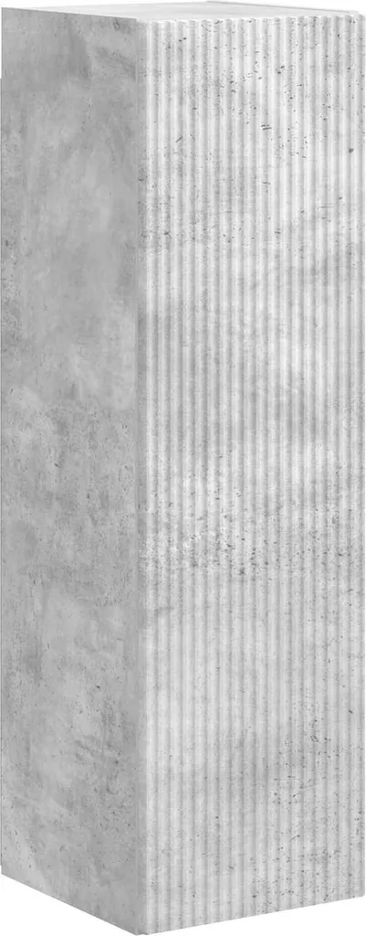 Unité murale TV gain de place gris béton pour grand écran LED - 6