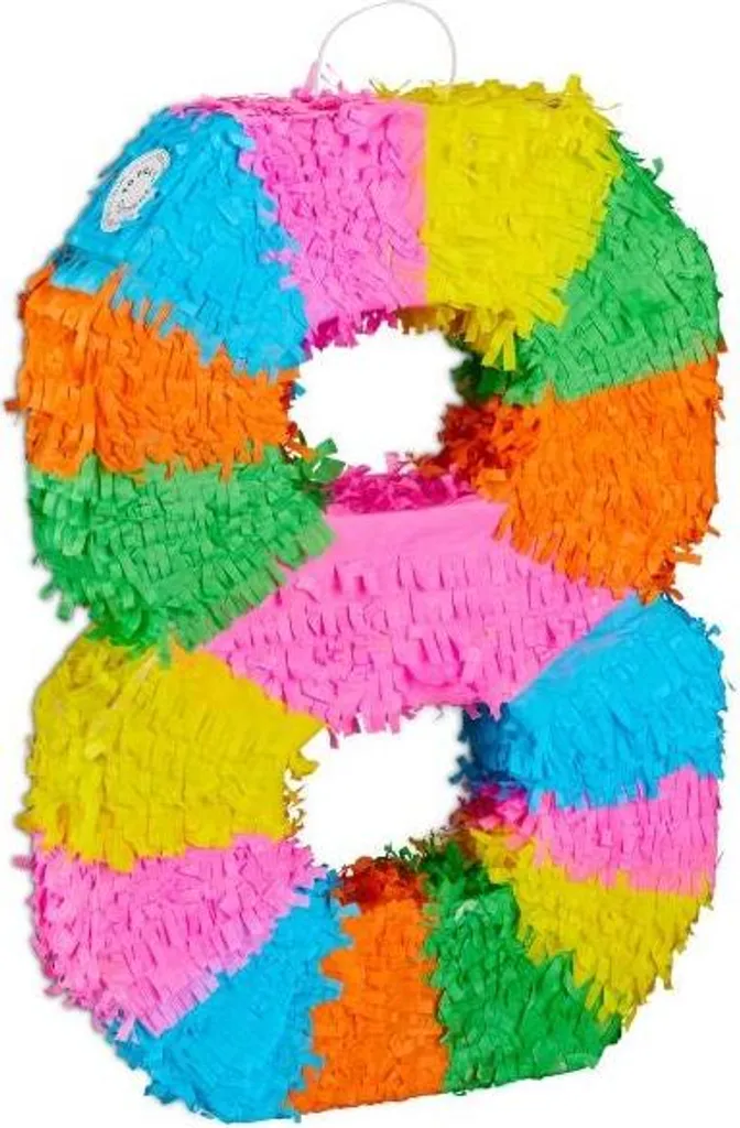 Pinata Numéro Anniversaire pour Animation de Groupe et Goûter d'Enfant