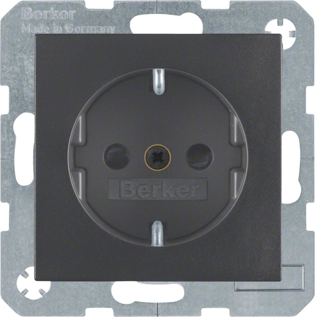 Berker 41231606 Steckdose Schuko mit erhöhtem Berührungsschutz S.1/B.3/B.7 anthrazit. matt