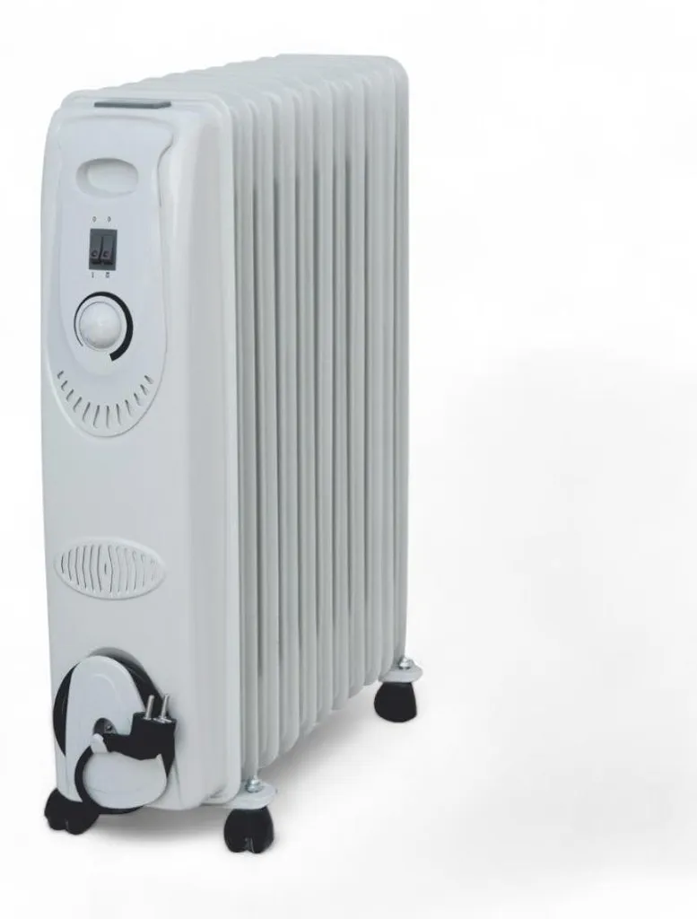Radiateur à bain d'huile 9 éléments 2000W avec roulettes pivotantes