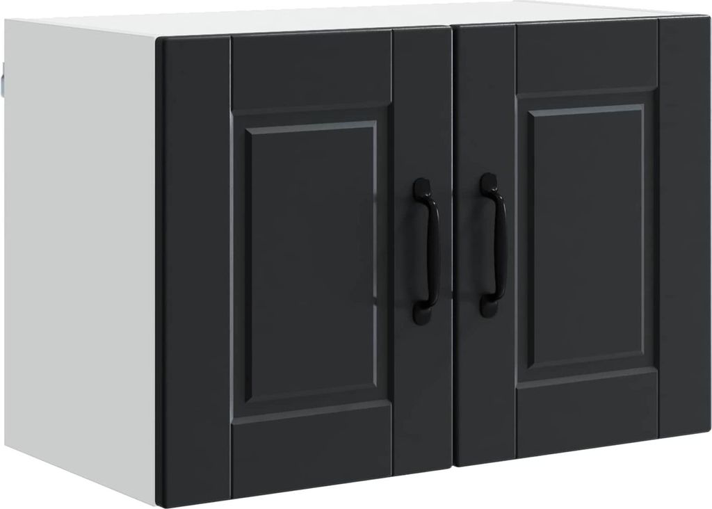 Küchenschrank mit Regal Schwarz 60 x 31 x 40 cm Holzwerkstoff