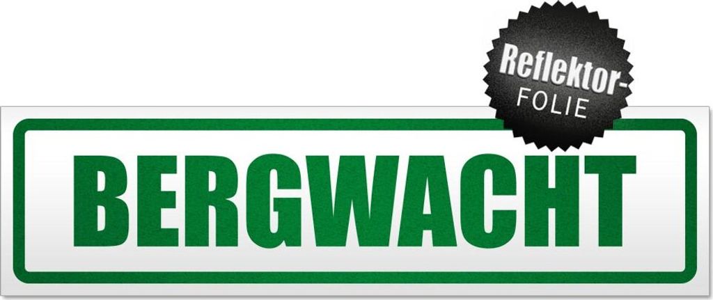 Bergwacht Magnetschild Schild magnetisch